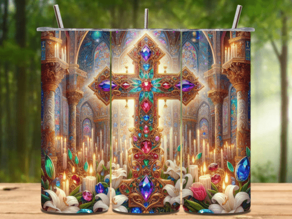 Christian Cross 20oz Tumbler Wrap V.20: A Modern Design for Everyday Use