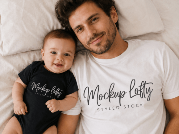 Daddy and Me CC1717 TShirt Mockup 6
