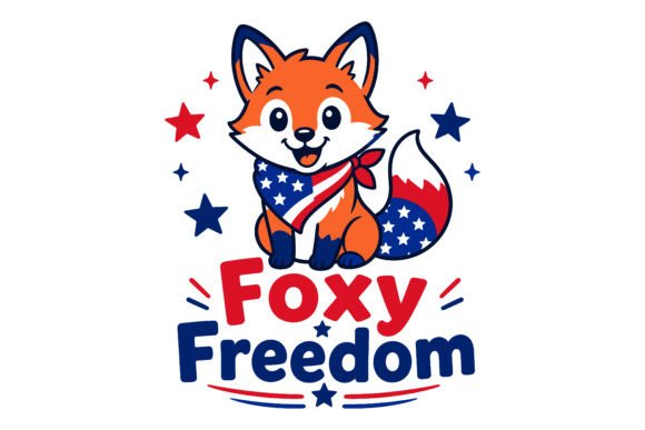 Foxy Freedom Patriotic Fox 4th of July: A Creative Asset for Modern Designers