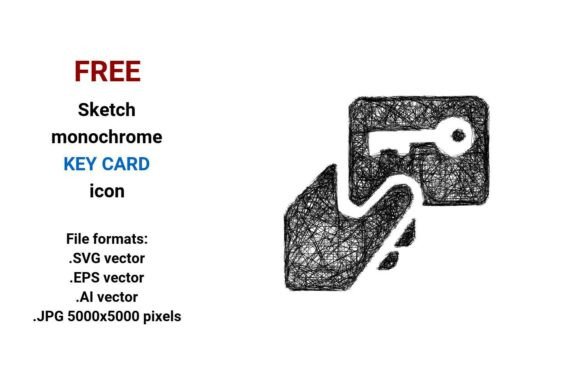 FREE Sketch Key Card Icon: A Versatile Tool for Designers and Creators