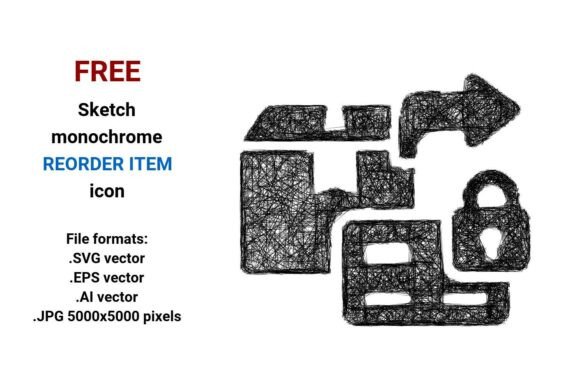FREE Sketch Reorder Item Icon: A Versatile Tool for Ecommerce Design