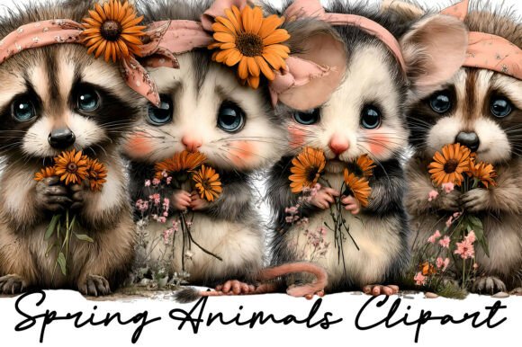 Free Spring Woodland Animals Clipart: A Creative Resource for Designers and Artists