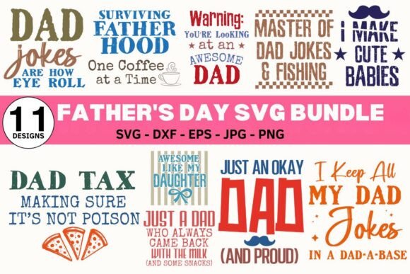 Funny Dad SVG Bundle: Create Hilarious Father’s Day Projects with Easy-to-Use Design Files