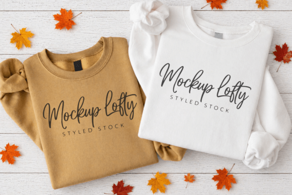 Gildan 18000 Group Sweatshirt Mockup 34