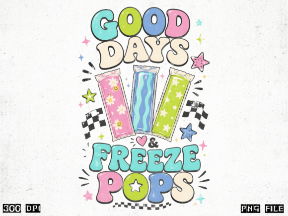 Good Days Freeze Pops PNG, Cute Retro: A Creative Design Trend for Modern Creators