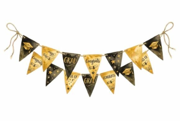 Graduation Bunting Banner PNG Clipart: A Versatile Tool for Celebrating Milestones
