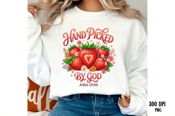 Hand Picked by God PNG Strawberry
