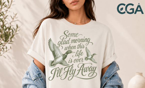 Ill Fly Away Vintage Mallard Ducks Png: A Timeless Blend of Faith and Nature