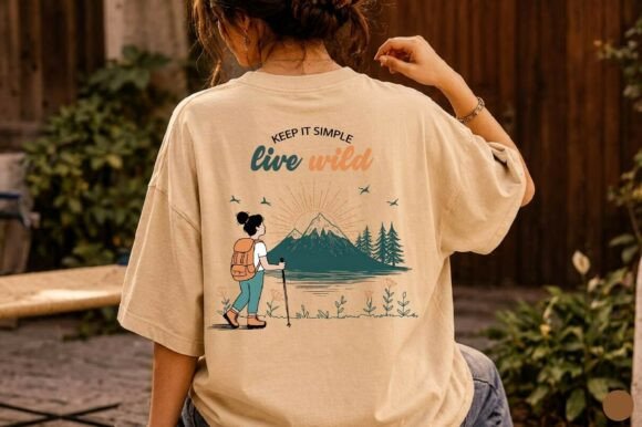 Keep It Simple Live Wild Hiking Girl SVG: A Minimalist Masterpiece for the Modern Explorer
