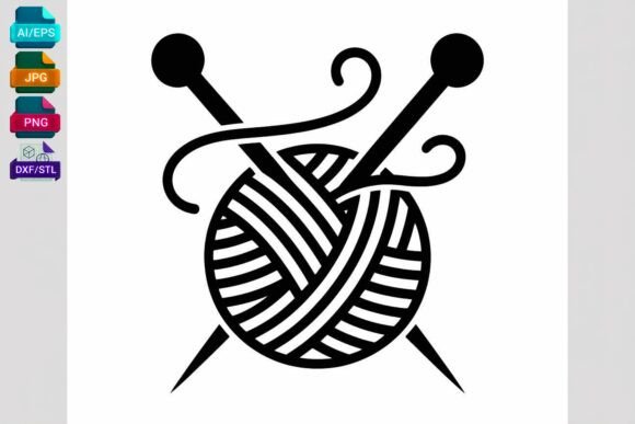 Knitting Ball Yarn Needles SVG Cut File: A Versatile Tool for Creative Crafting