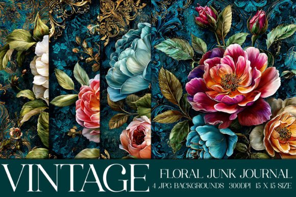 Luxury Floral Flowers Backgrounds, S2