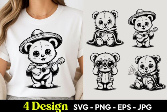 Mariachi Panda SVG PNG: A Versatile Digital Asset for Modern Designers