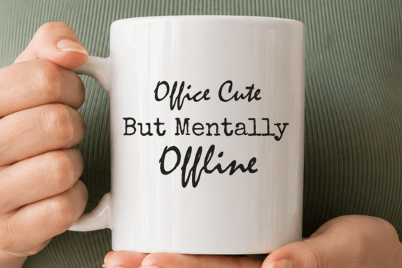 Mentally Offline Office SVG: A Versatile Digital Design for Creative Projects