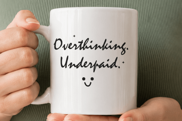 Office Funny Quote Overthinking Quote: A Creative Resource for Design Enthusiasts