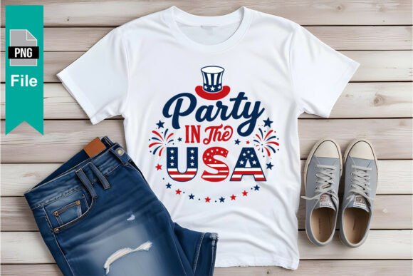 Party in the USA Free PNG Design