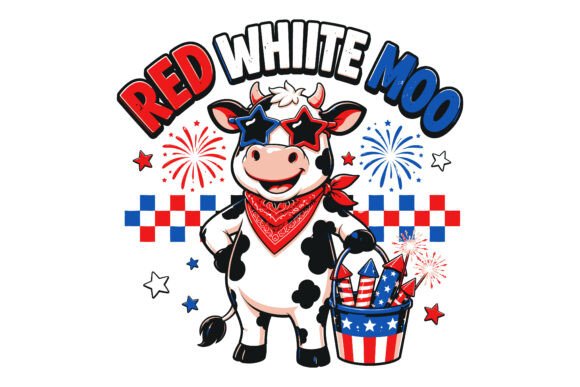 Red White Moo Cow SVG
