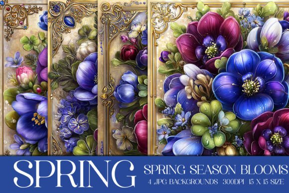 Spring Season Blooms Backgrounds, S2: A Detailed Exploration