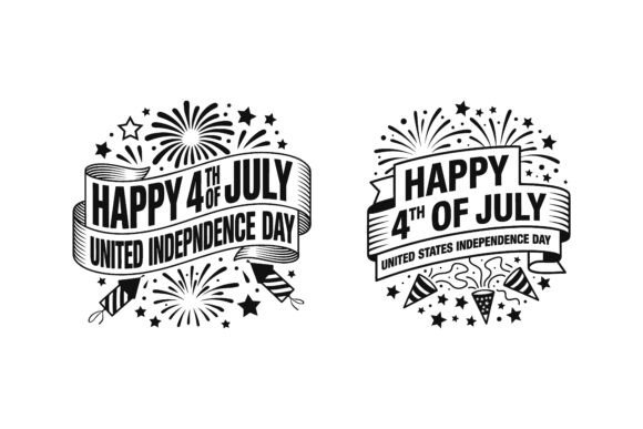 Vintage 4th of July Clipart: A Timeless Design Asset for Modern Creativity