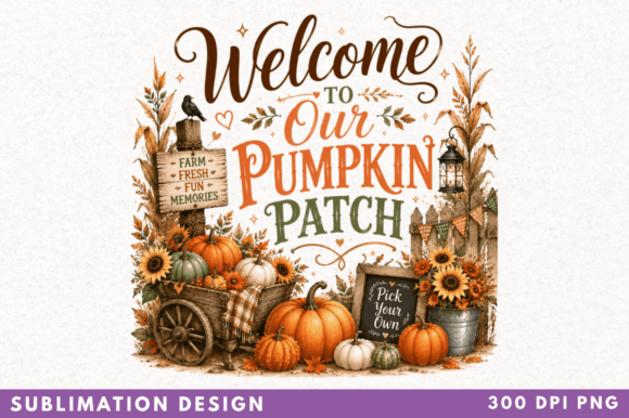 Welcome to Our Pumpkin Patch Sublimation