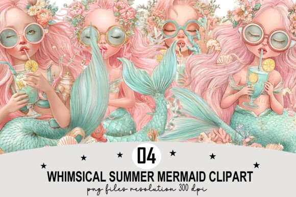Whimsical Mermaid Clipart PNG: A Versatile Design for Creative Projects