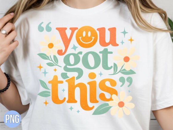 You Got This Groovy Smile Flower PNG
